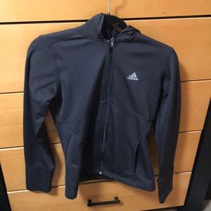 Dark grey ADIDAS zip up hoodie
